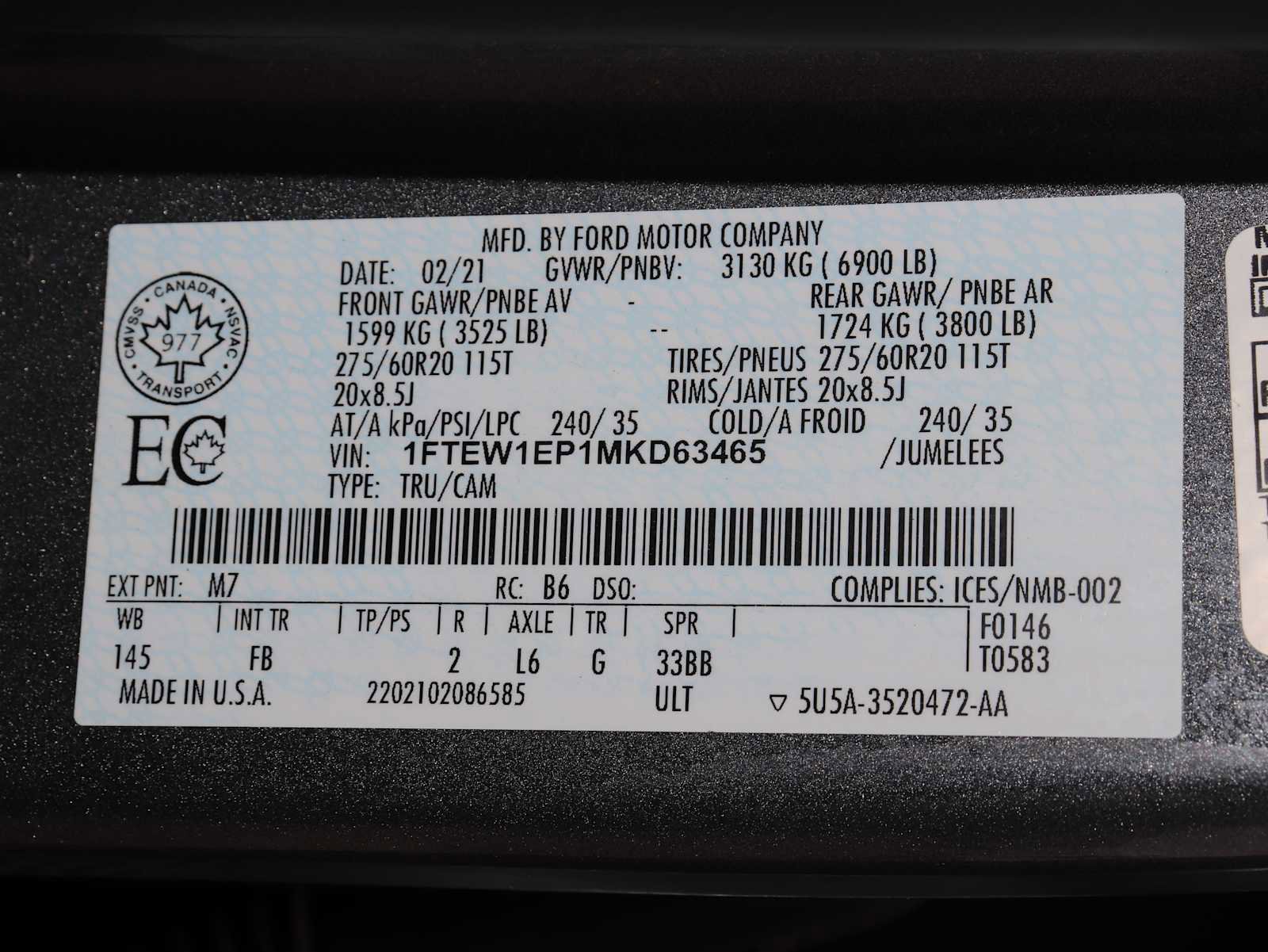 Certified 2021 Ford F150 XLT w/ Equipment Group 302A High image 40