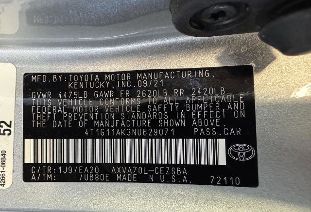 Used 2022 Toyota Camry SE FWD image 33