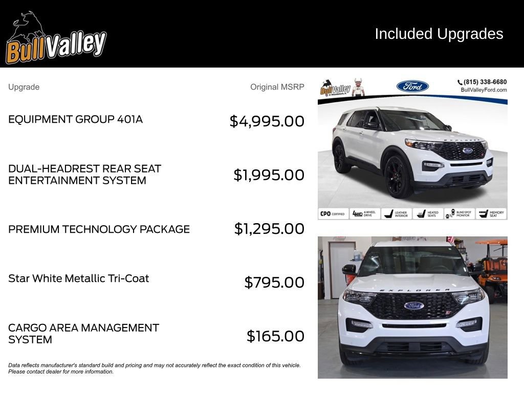 Certified 2022 Ford Explorer ST w/ Equipment Group 401A image 14