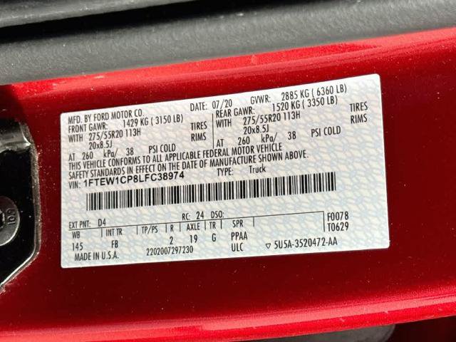 Certified 2020 Ford F150 XLT w/ Equipment Group 302A Luxury RWD image 23