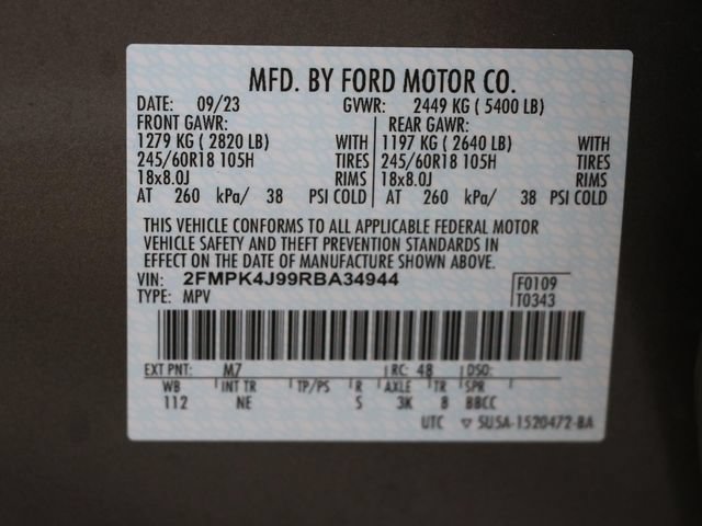 Certified 2024 Ford Edge SEL w/ Sport Appearance Package AWD/4WD image 32