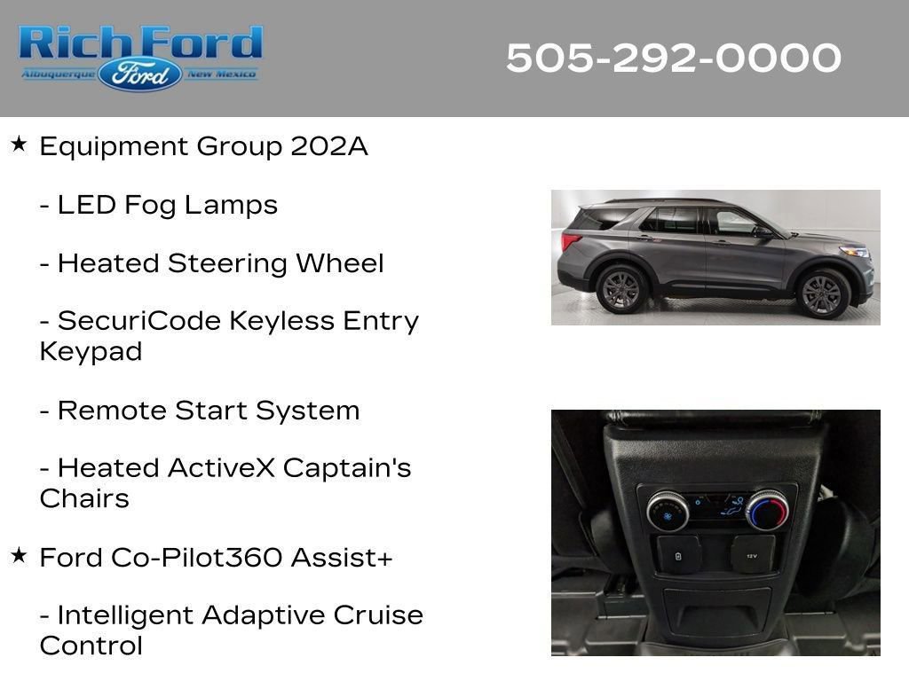 Certified 2024 Ford Explorer XLT w/ Equipment Group 202A RWD image 13