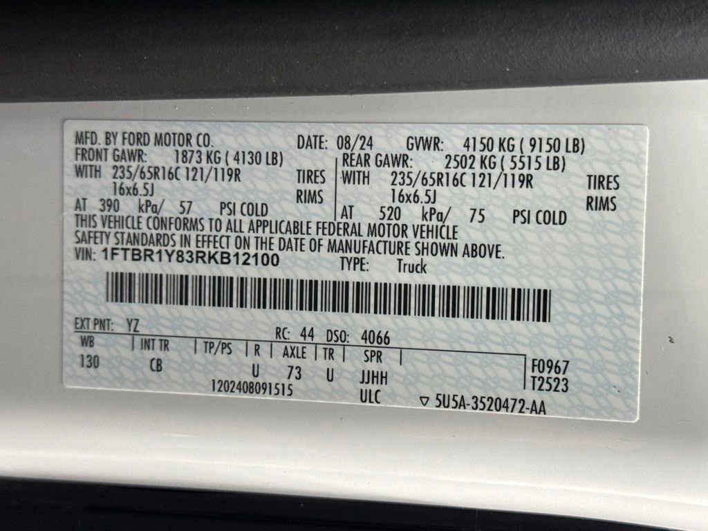 Certified 2024 Ford Transit 250 Low Roof w/ Exterior Upgrade Package image 32