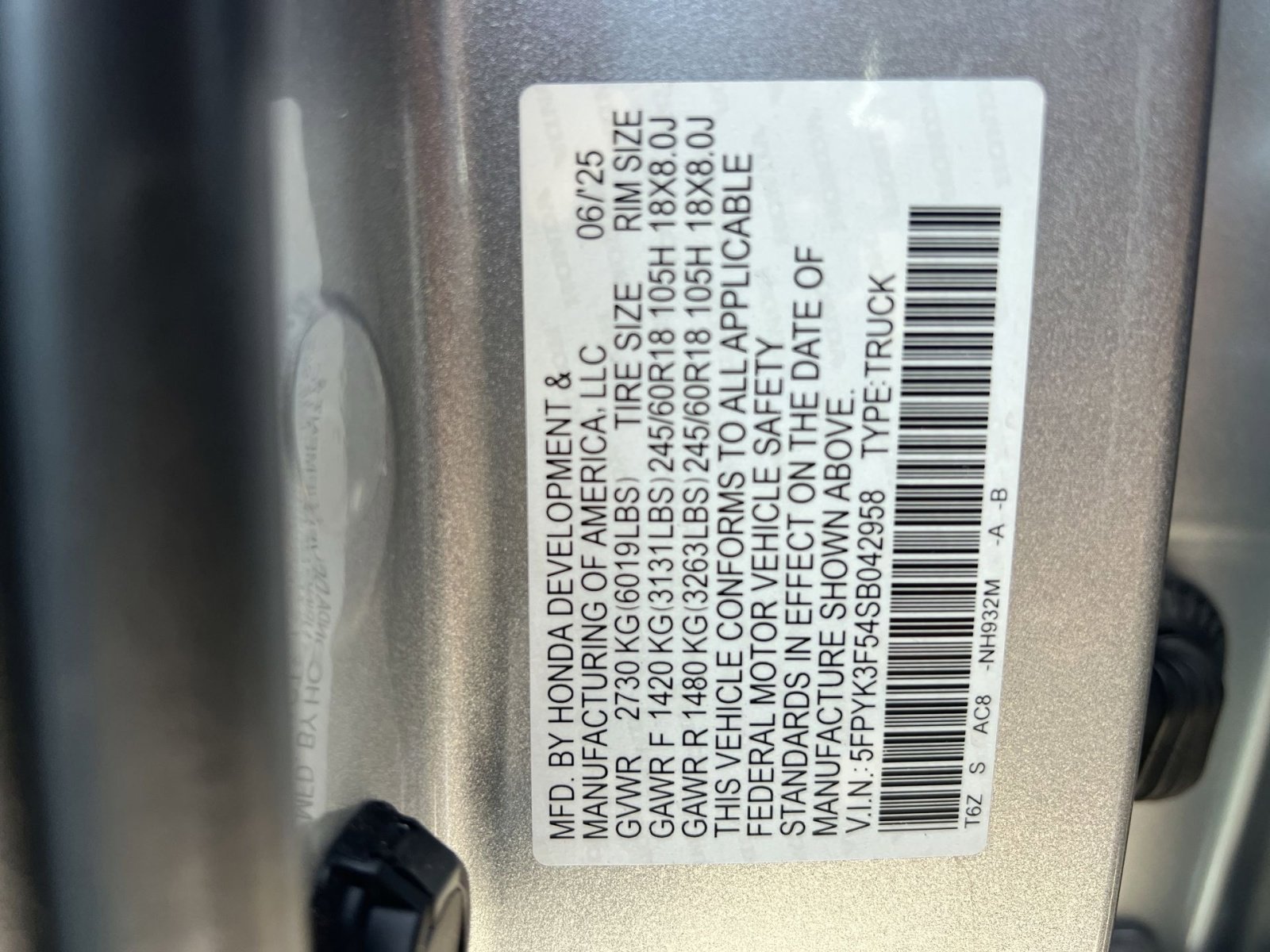 Used 2025 Honda Ridgeline RTL image 36