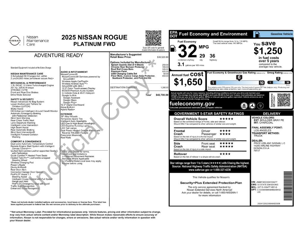 Used 2025 Nissan Rogue Platinum FWD image 37