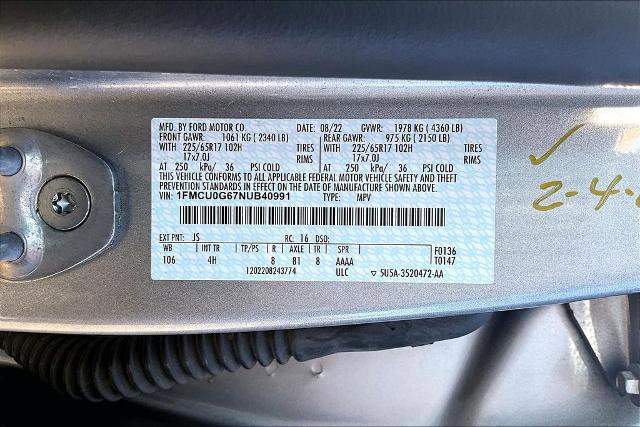 Certified 2022 Ford Escape SE w/ Cold Weather Package FWD image 32