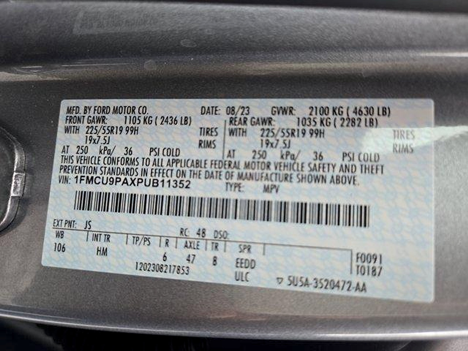 Certified 2023 Ford Escape ST-Line Elite AWD/4WD image 27