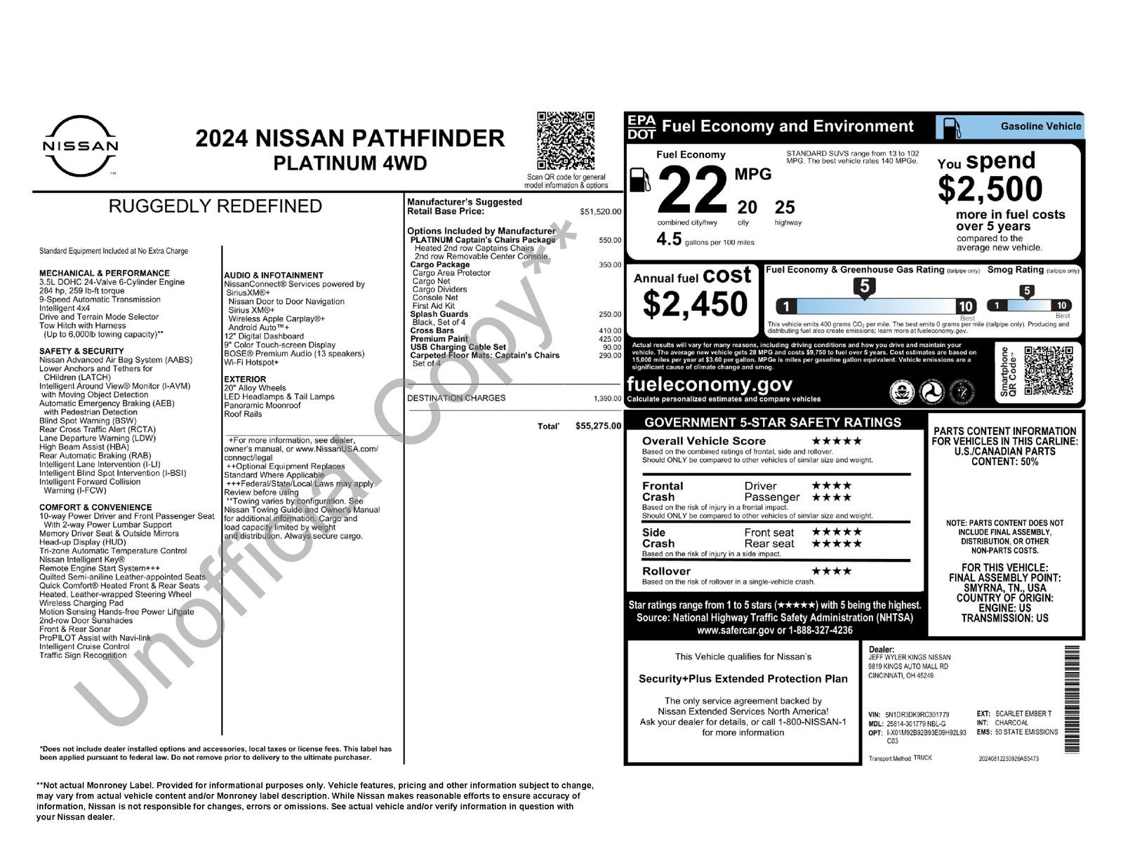 Used 2024 Nissan Pathfinder Platinum AWD/4WD image 18
