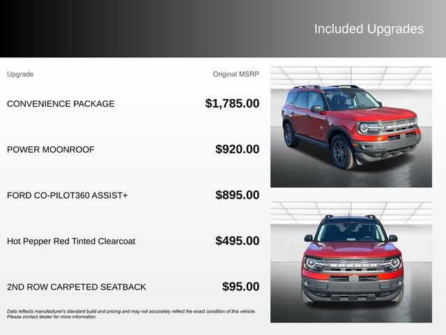 Certified 2023 Ford Bronco Sport Big Bend w/ Convenience Package AWD/4WD image 5