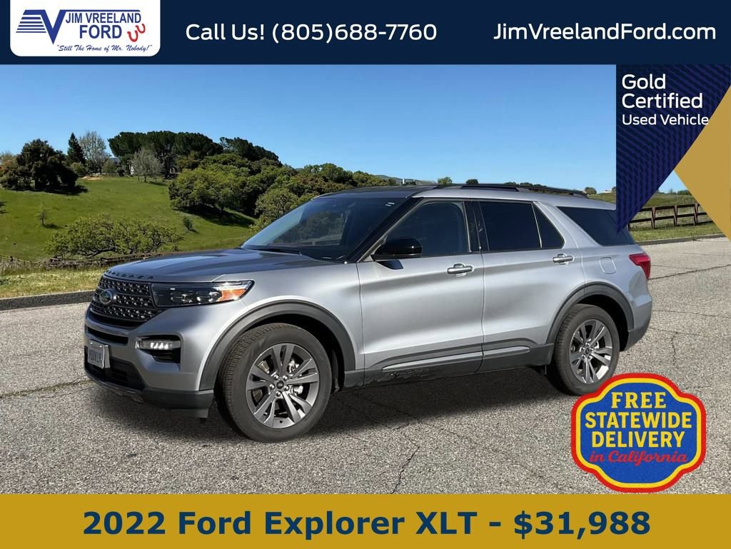 Certified 2022 Ford Explorer XLT w/ Equipment Group 202A