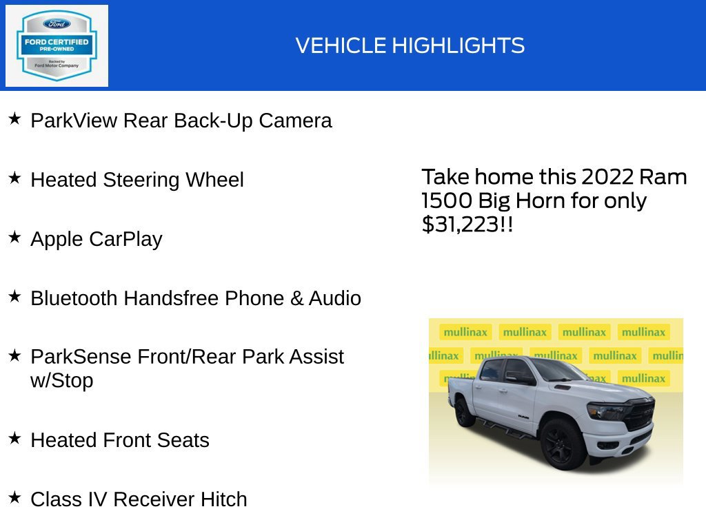 Used 2022 RAM 1500 Big Horn AWD/4WD image 19