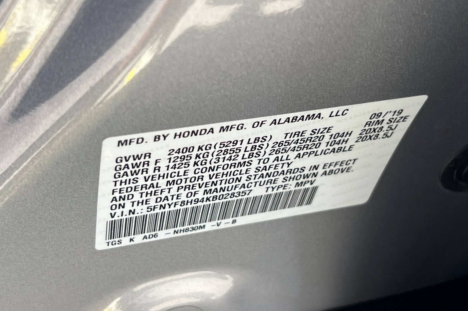 Used 2019 Honda Passport Touring image 30