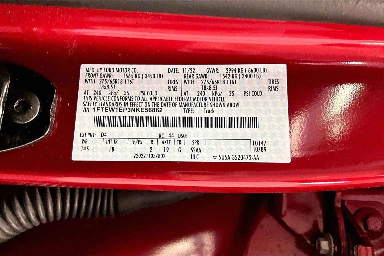 Certified 2022 Ford F150 XLT w/ Equipment Group 302A High image 33