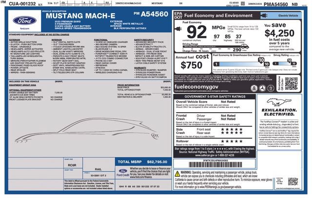 Certified 2023 Ford Mustang Mach-E Premium AWD/4WD image 6
