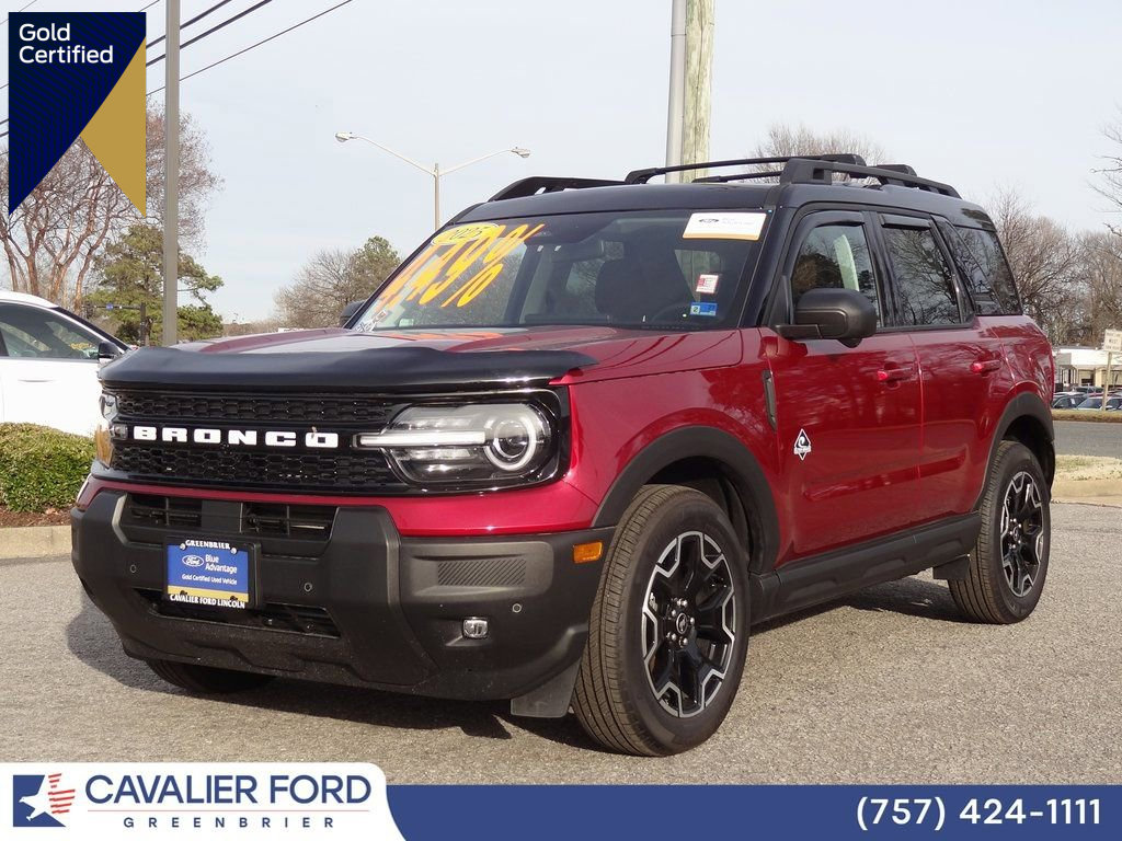 Certified 2025 Ford Bronco Sport Outer Banks w/ Outer Banks Tech Package+ image 1