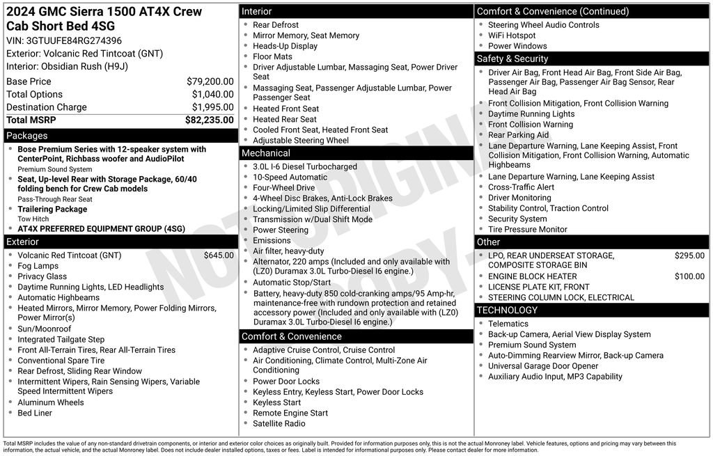 Used 2024 GMC Sierra 1500 AT4X AWD/4WD image 30