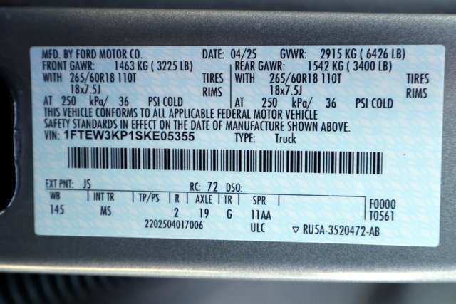 Certified 2025 Ford F150 XLT w/ Equipment Group 301A Standard image 35