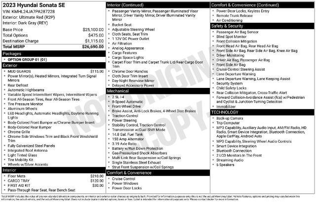 Used 2023 Hyundai Sonata SE image 18