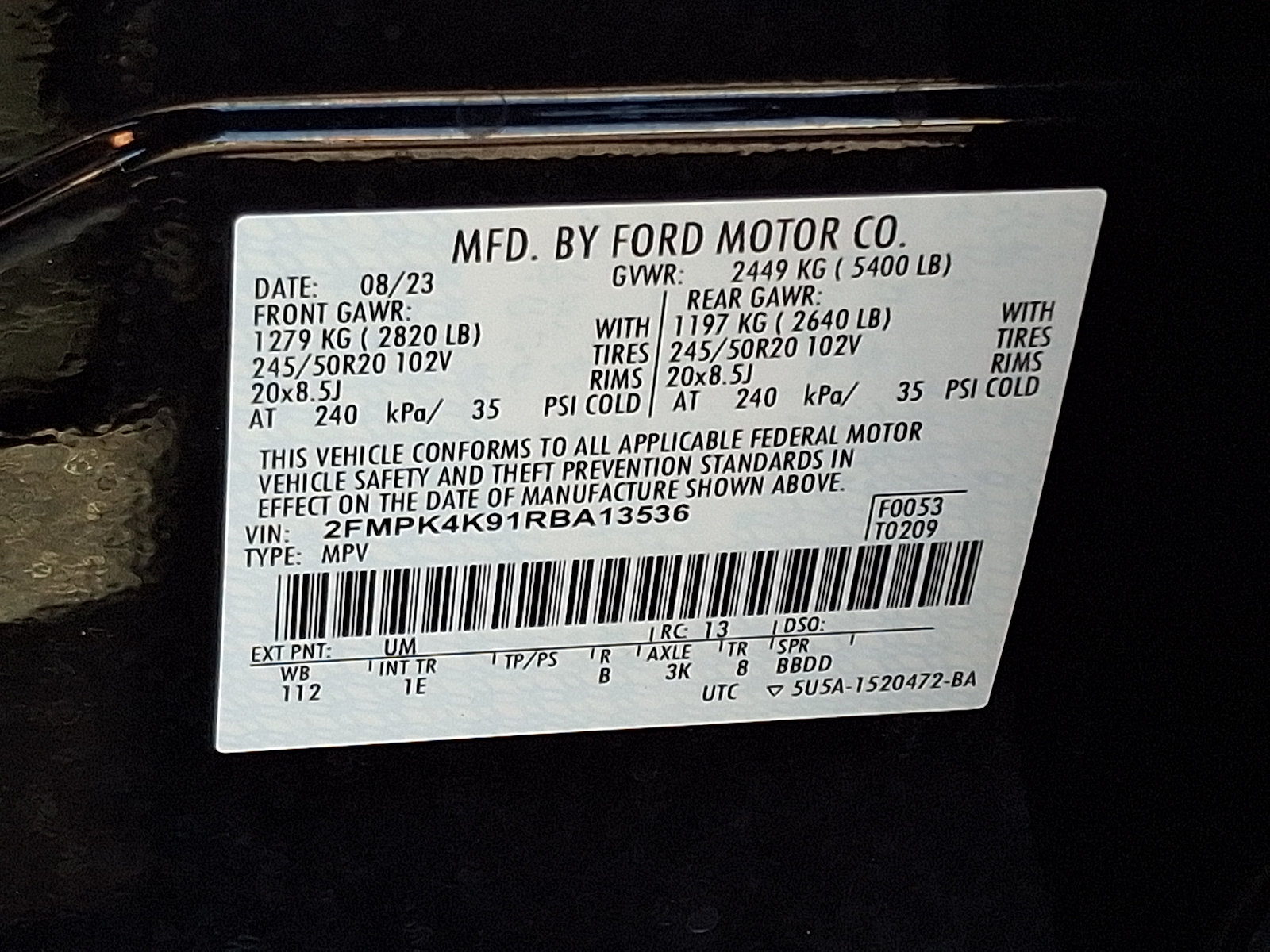 Certified 2024 Ford Edge Titanium w/ Titanium Elite Package AWD/4WD image 27