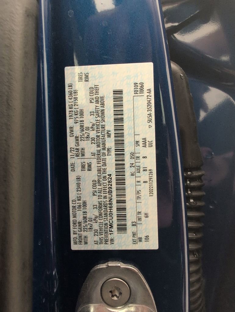 Certified 2022 Ford Escape SEL FWD image 43