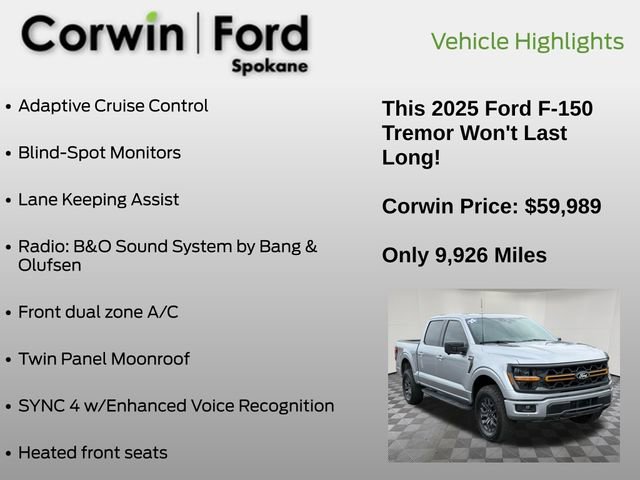 Certified 2025 Ford F150 Tremor AWD/4WD image 7