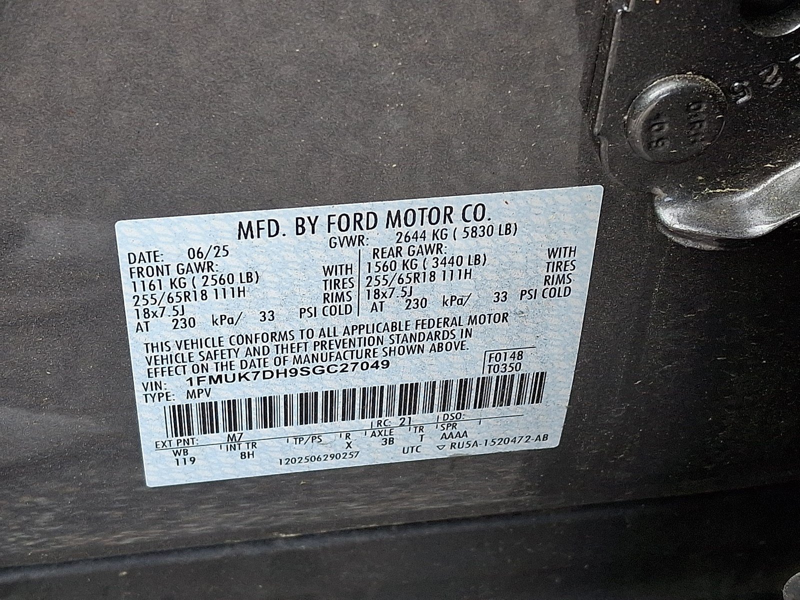 Certified 2025 Ford Explorer Active RWD image 26