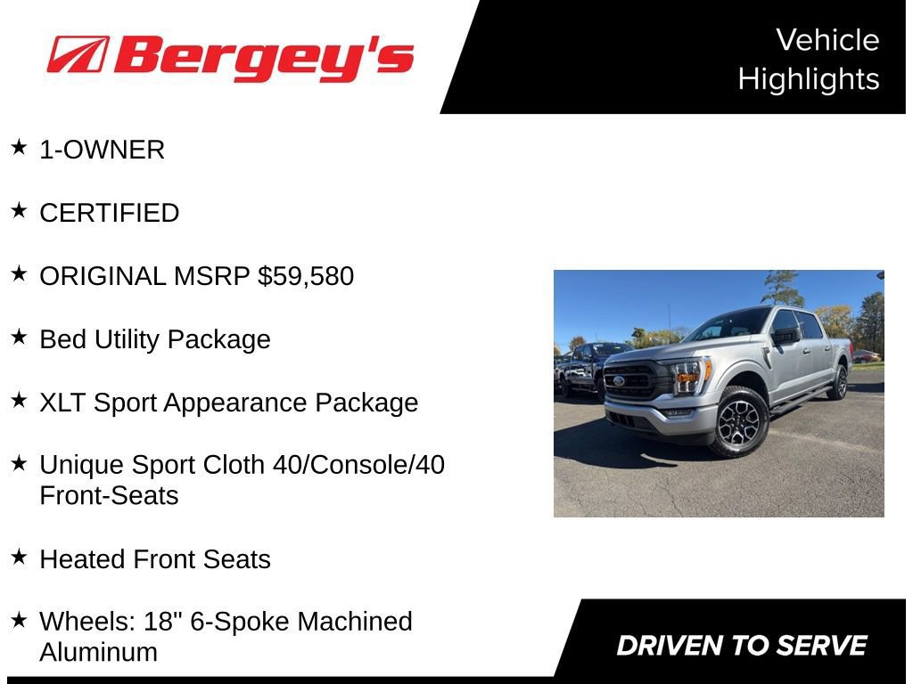 Certified 2023 Ford F150 XLT w/ Equipment Group 302A High image 7