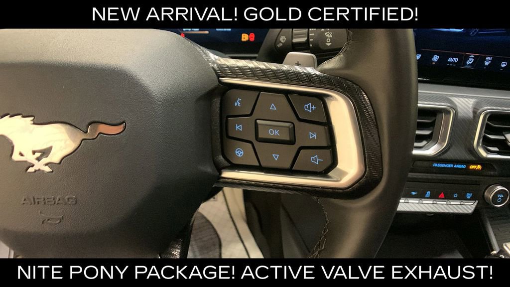Certified 2025 Ford Mustang GT Premium w/ Mustang Nite Pony Package RWD image 27
