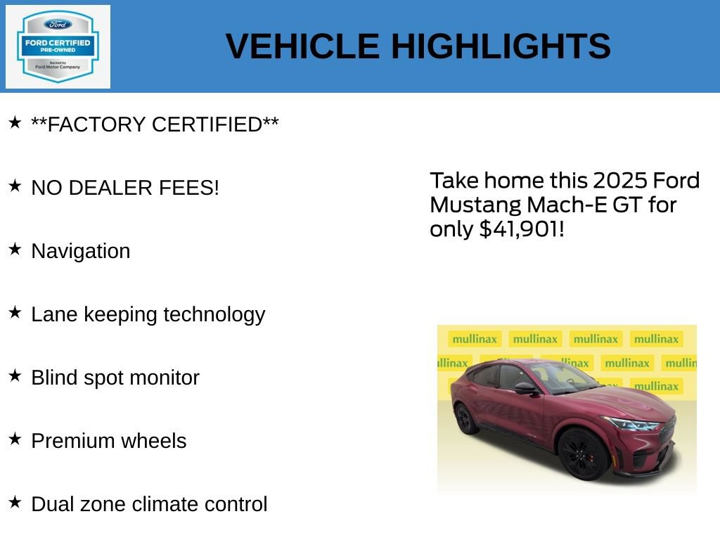 Certified 2025 Ford Mustang Mach-E GT AWD/4WD image 11