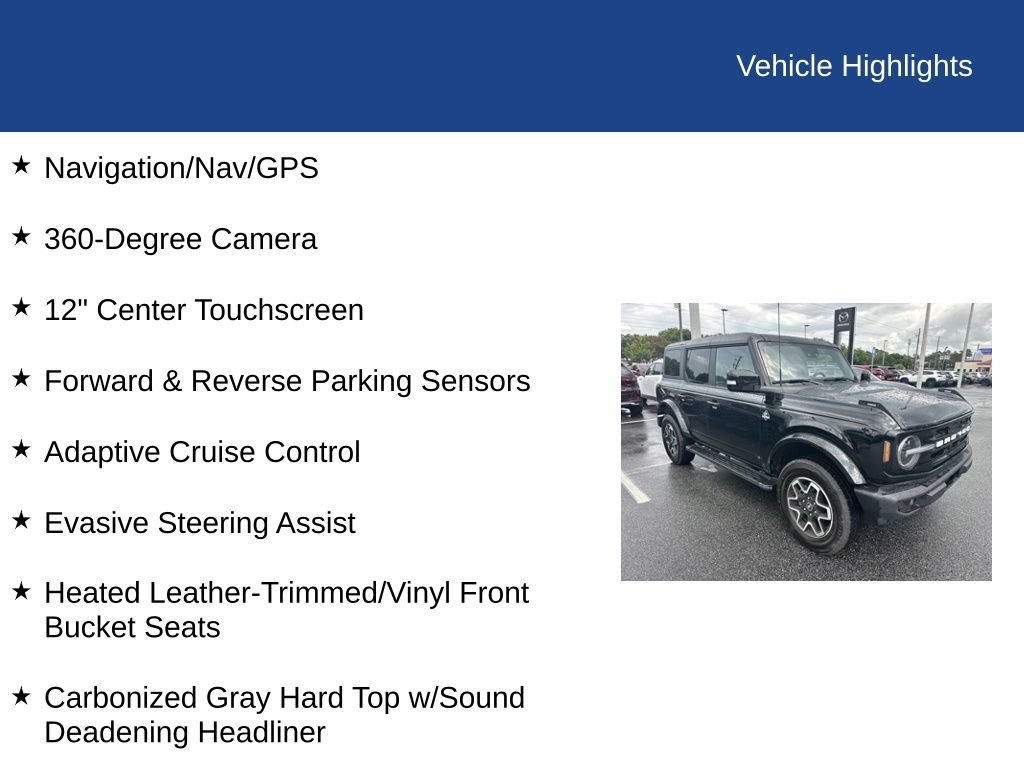 Certified 2023 Ford Bronco Outer Banks AWD/4WD image 10