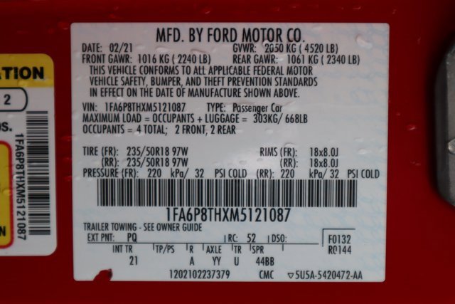 Certified 2021 Ford Mustang Coupe image 31