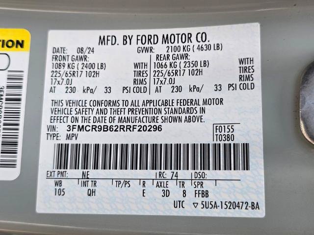 Certified 2024 Ford Bronco Sport Big Bend w/ Convenience Package AWD/4WD image 33