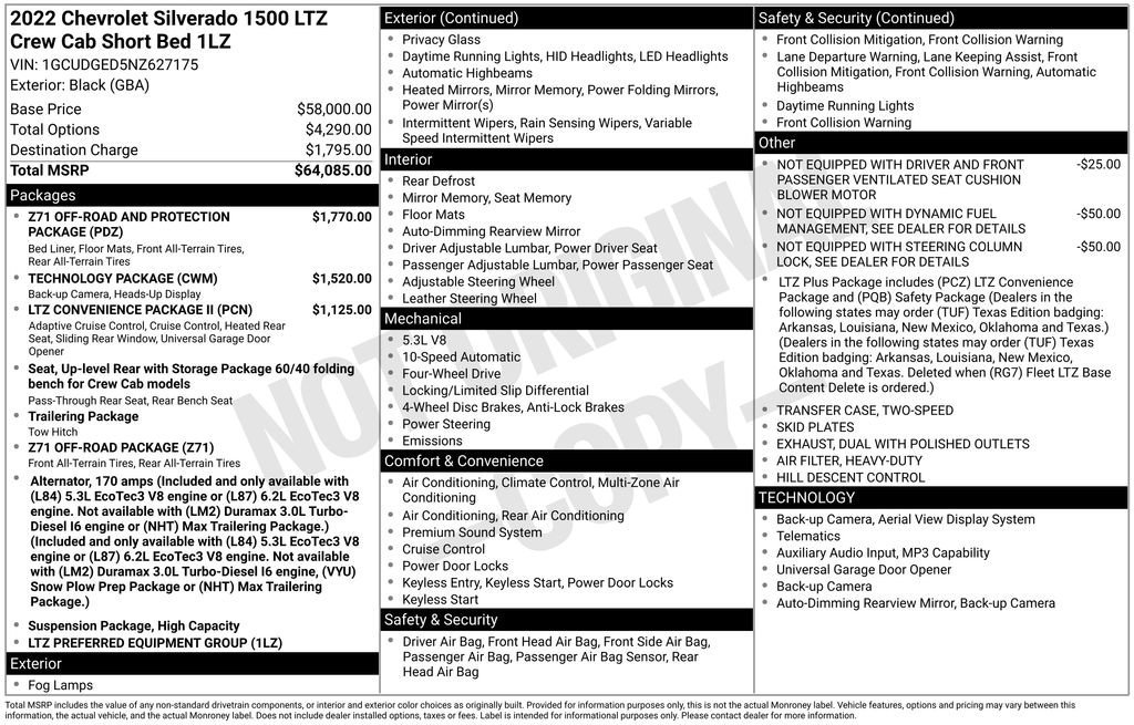 Used 2022 Chevrolet Silverado 1500 LTZ image 39