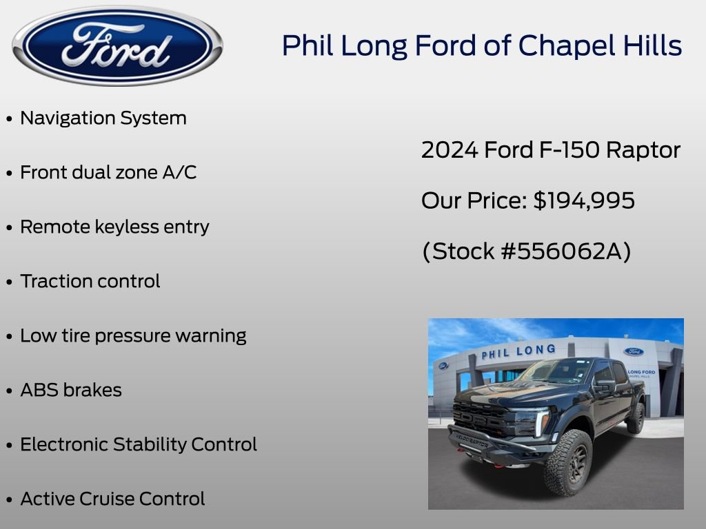 Certified 2024 Ford F150 Raptor w/ Equipment Group 803A Raptor R AWD/4WD image 9