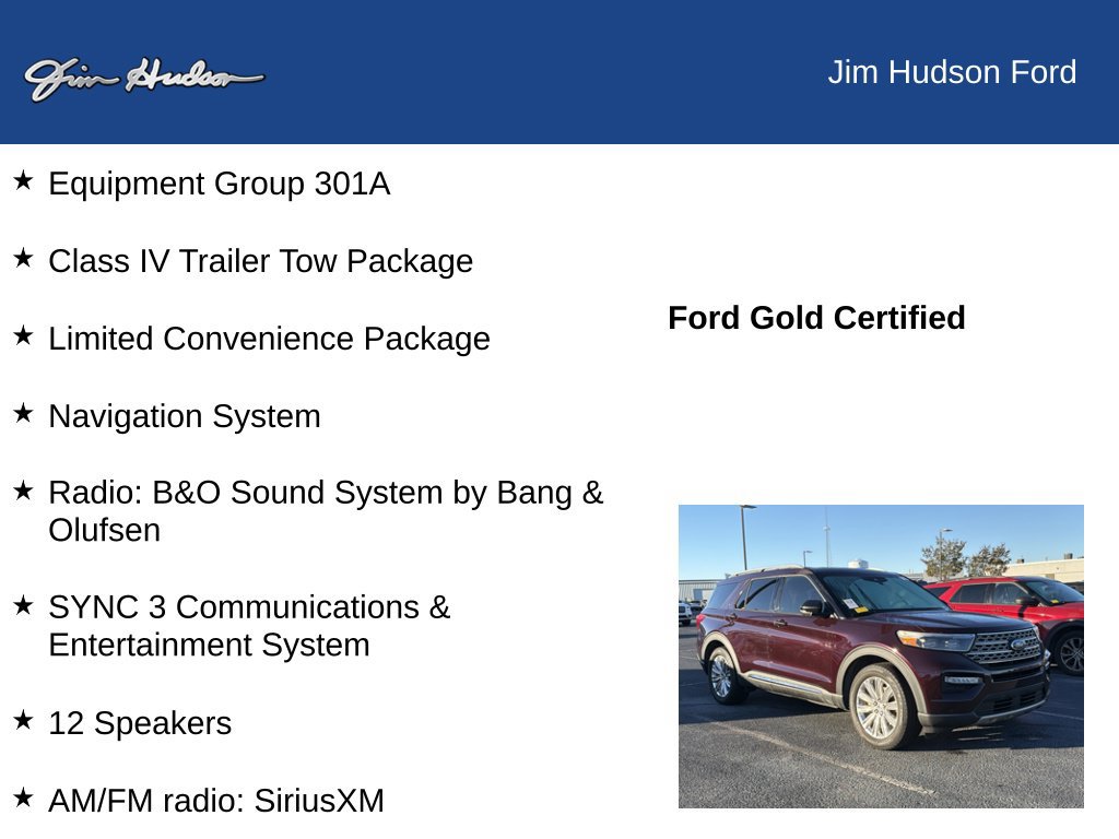Certified 2023 Ford Explorer Limited w/ Equipment Group 301A RWD image 4