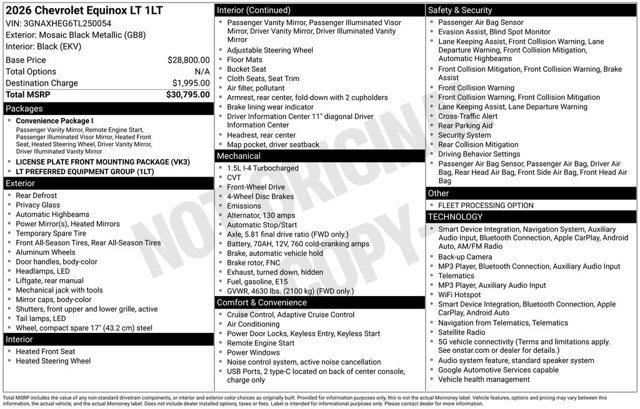 Used 2026 Chevrolet Equinox LT FWD image 8