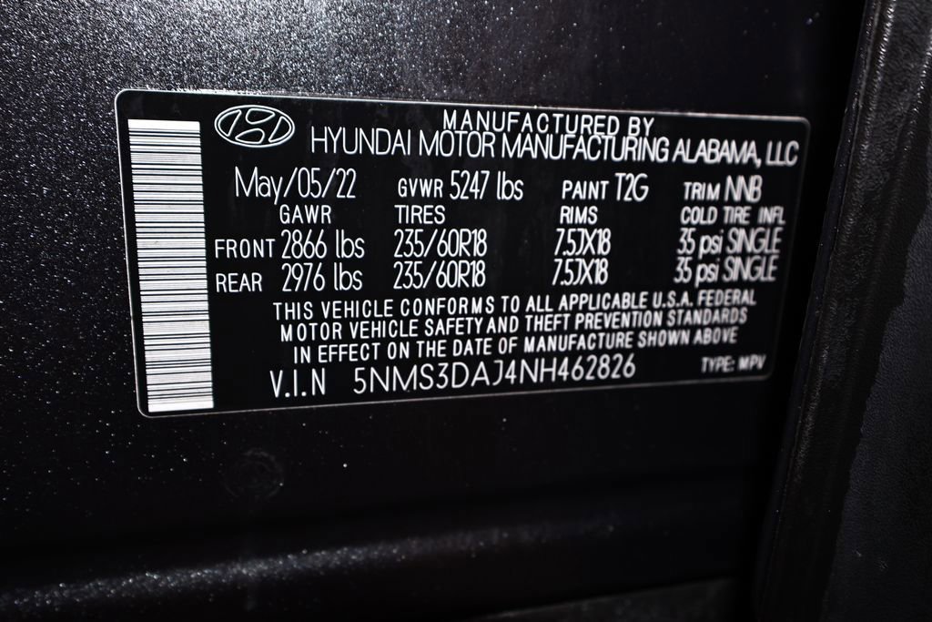 Used 2022 Hyundai Santa Fe SEL w/ Convenience + Premium Package AWD/4WD image 46