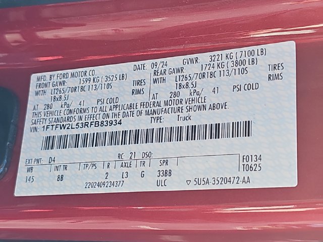 Certified 2024 Ford F150 STX w/ Equipment Group 201A FX4 AWD/4WD image 35