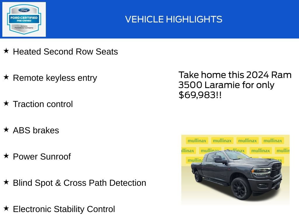 Used 2024 RAM 3500 Laramie w/ Night Edition AWD/4WD image 19