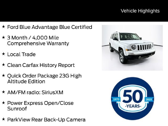 Used 2017 Jeep Patriot High Altitude AWD/4WD image 6