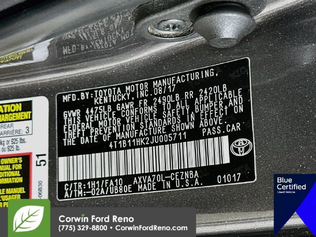 Used 2018 Toyota Camry LE FWD image 34