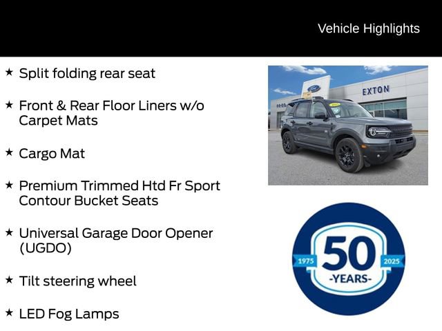 Certified 2025 Ford Bronco Sport Big Bend w/ Convenience Package AWD/4WD image 16