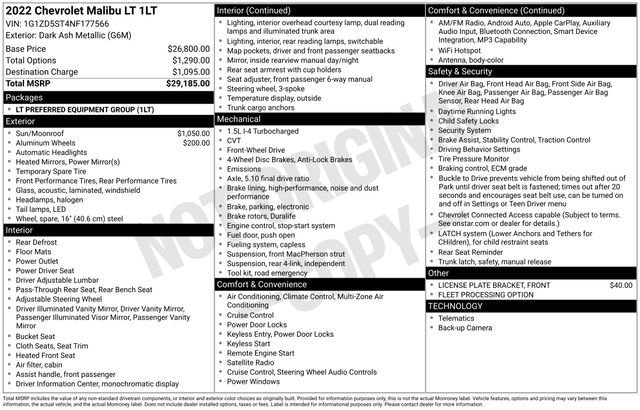 Used 2022 Chevrolet Malibu LT image 37