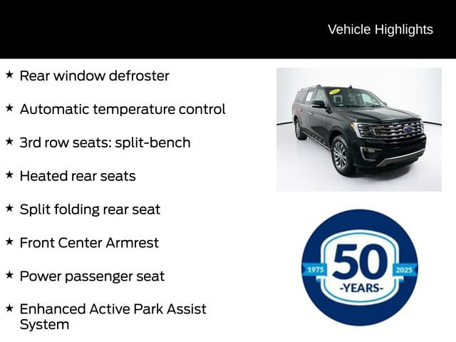 Certified 2018 Ford Expedition Max Limited w/ Equipment Group 301A AWD/4WD image 16