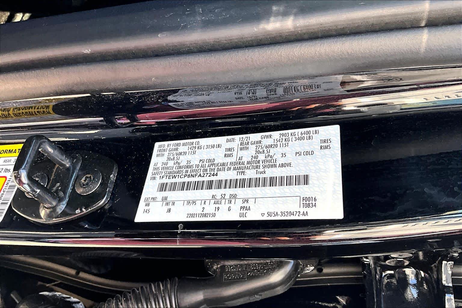 Certified 2022 Ford F150 XL w/ STX Appearance Package RWD image 34