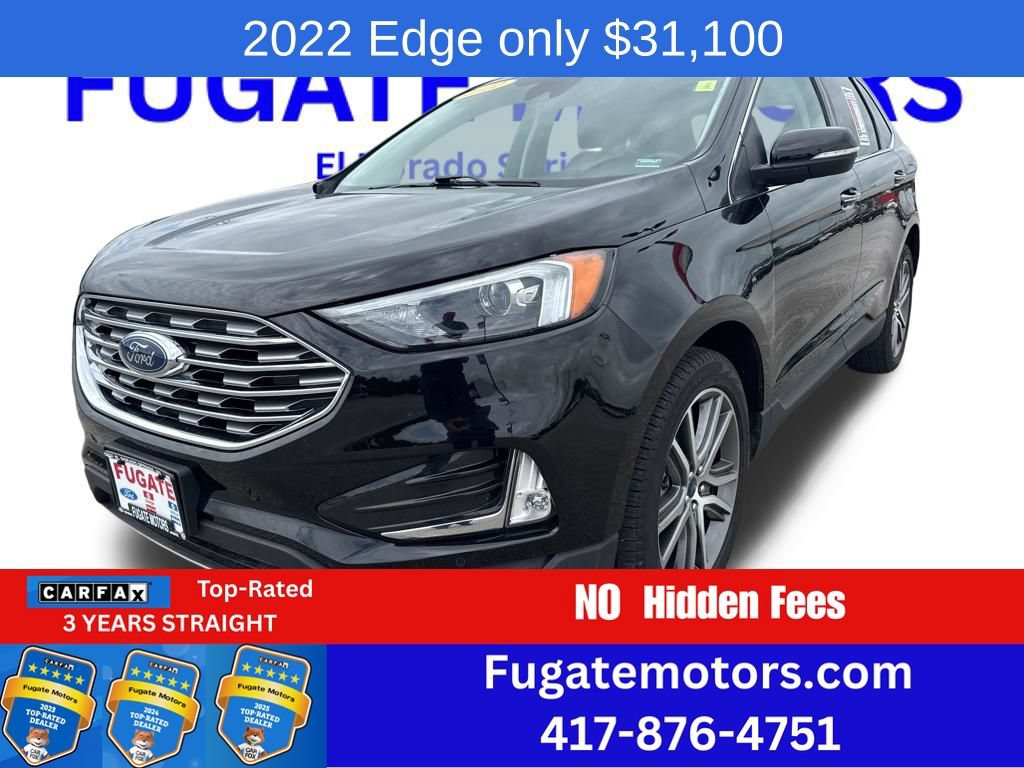 Certified 2022 Ford Edge Titanium w/ Class II Trailer Tow Package