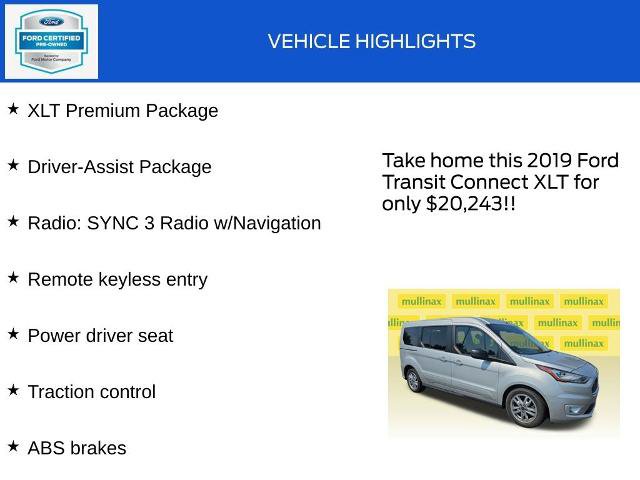 Certified 2019 Ford Transit Connect XLT w/ XLT Premium Package FWD image 18