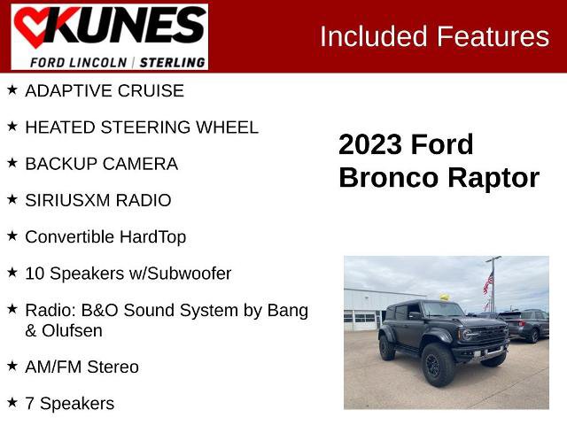 Certified 2023 Ford Bronco Raptor AWD/4WD image 2