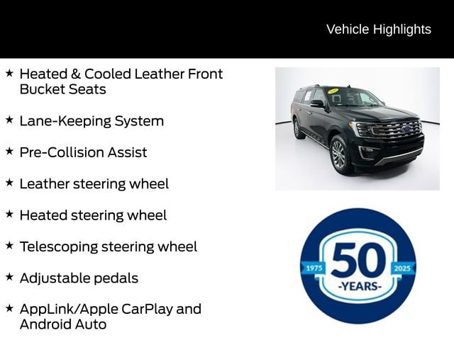 Certified 2018 Ford Expedition Max Limited w/ Equipment Group 301A AWD/4WD image 21