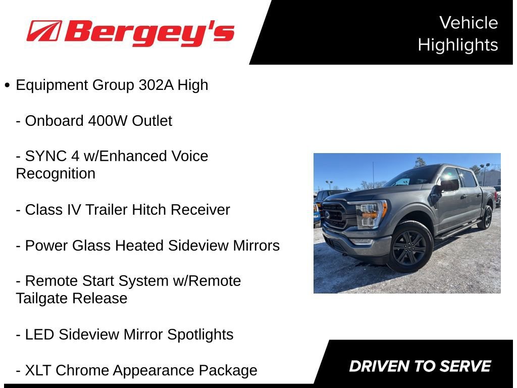 Certified 2023 Ford F150 XLT w/ Equipment Group 302A High image 9